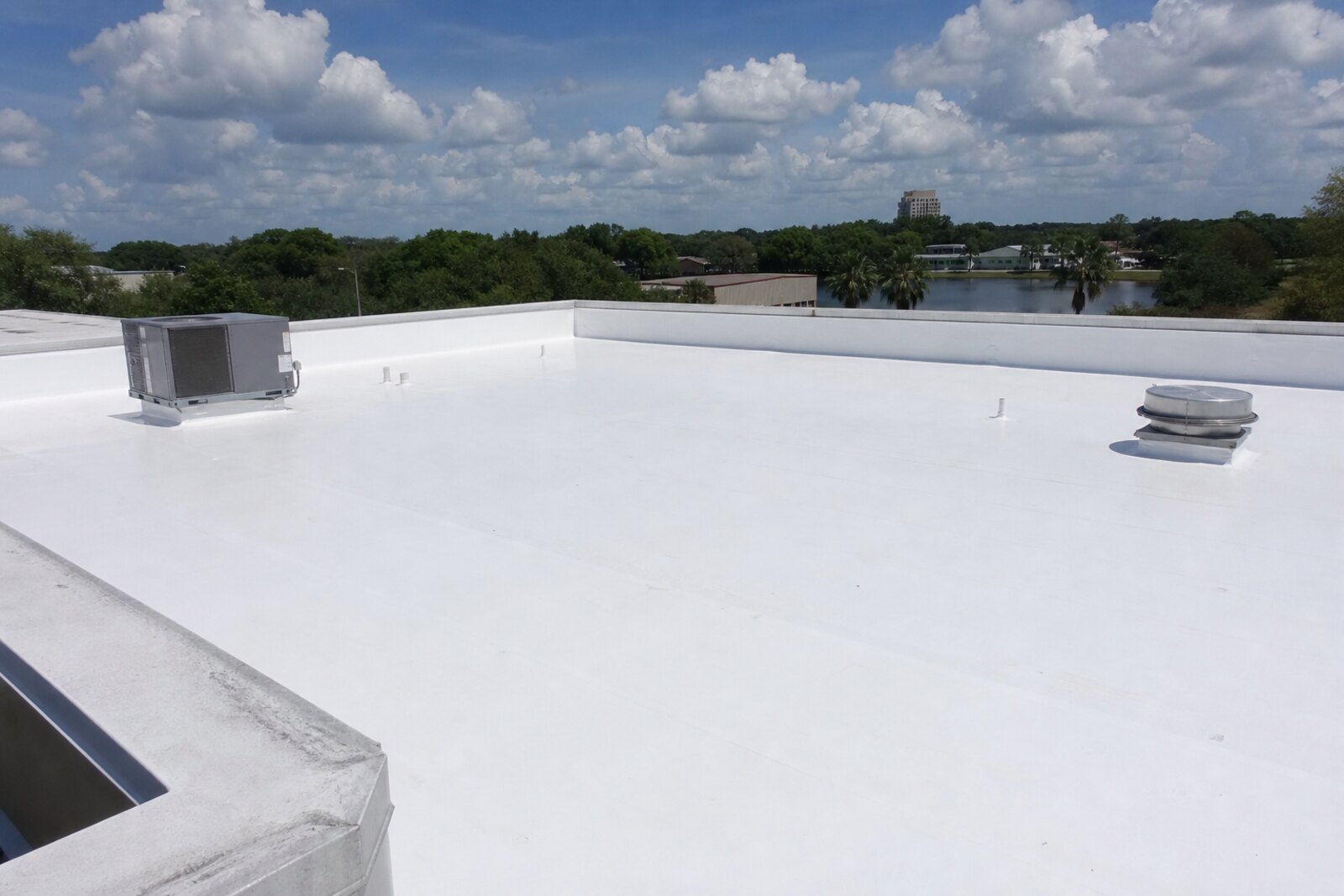Commercial building exterior used for Lakeland roof access and repair planning context